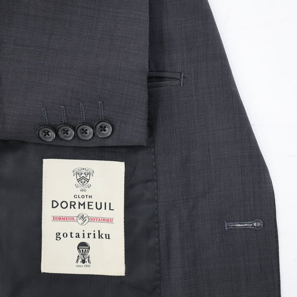 gotairiku DORMEUIL Sport coat mens 36 gray sharkskin notch lapel half lined